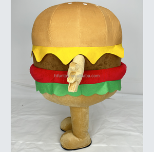 Mascota inflable de hamburguesa encantadora de 2m, Serie de comida vívida, disfraz de Mascota de hamburguesa inflable para caminar de dibujos animados para publicidad - Product Image 2