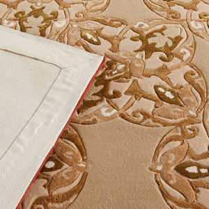 Alfombra antideslizante ecológica con mechones a mano de lana y viscosa exclusiva de la mejor calidad, alfombra suave y elegante para decoración del hogar - Product Image 5