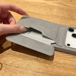 Funda de piel sintética para tarjetas, tarjetero portátil de negocios, soporte para teléfono, funda para iPhone XR 11 12 13 17 Pro Max, colores puros, cubierta trasera. - Product Image 4