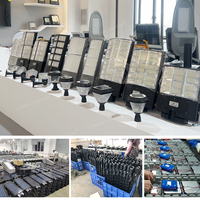 Lampadaire Solaire Tout-en-un 300W pour l'extérieur, Étanche IP65, en ABS, avec Poteau et Télécommande, Stock Ghana, Livraison Rapide ETD BD 300