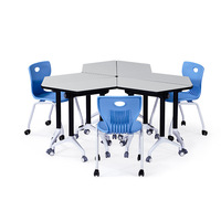 EKL pliable Flip Top bureau de formation Table de conférence polyvalente pour l'école bureau à domicile hôpital salon chambre