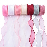 Ruban en tissu coloré à motif queue de poisson pour bouquets, fleurs, coiffes, nœuds, idéal pour la rentrée scolaire, Halloween, Noël, le Nouvel An, les fêtes, pour adultes, à pois