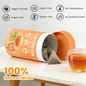 Thé vert aux herbes personnalisé OEM pour soulager la <span class=keywords><strong>constipation</strong></span> avec thé détox à la menthe poivrée en sachets, réduit les ballonnements, favorise le bien-être digestif - Product Image 5