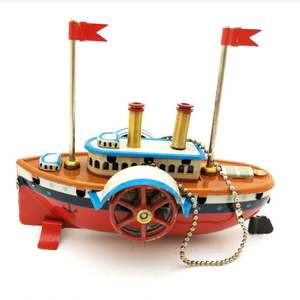Juguete de Metal Vintage, Robot, Decoración para el Hogar, Modelo de Barco Fluvial, Decoración Navideña, Juguetes para Adultos, Manualidades para el Hogar - Product Image 6