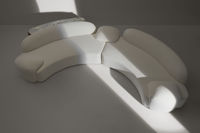 Ensemble de canapés modulaires en tissu de style japonais Sabi Wabi pour salon, villa, appartement, loft, grand canapé