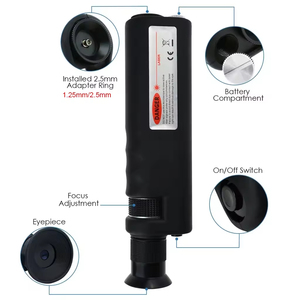 <span class=keywords><strong>400x</strong></span> LED照明付き滑り止めゴムハンドヘルド光ファイバー検査顕微鏡SC/LC/FC/ST接続WiFi 4Gネットワークツール - Product Image 4