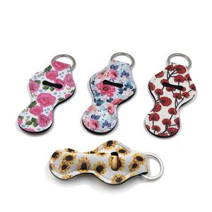 Llavero de neopreno para lápiz labial con anilla metálica para regalo promocional, recuerdo de fiesta al por mayor, logotipo personalizado - Product Image 2