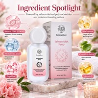 Brume Tonique Visage Fermentée au ADN de Saumon Sauvage PDRN Micro-encapsulé, Raffermissante, Anti-âge, Lissante Rides, Hydratante et Réparatrice