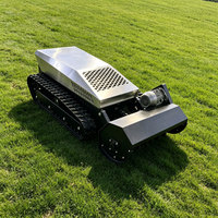 Tondeuse à brosse électrique sur chenilles de 1000 mm, alimentée par batterie, avec lame robuste et cellules de batterie CATL pour l'entretien des vergers, OEM