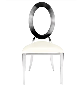 เก้าอี้สแตนเลสสำหรับงานแต่งงานโรงแรมเฟอร์นิเจอร์ทำจากเงินหรือชุบทอง - Product Image 2