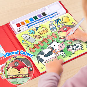 Libro de Colorear de Acuarela Creativo para Niños de Diseño Personalizado Joycat, Libro de Dibujo de Acuarela Mágica de Dibujos Animados para Pintar Grafitis - Product Image 4