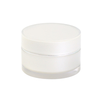 Pot en plastique pour crème cosmétique à double paroi avec couvercles Pot d'emballage pour crème pour le visage