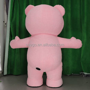 Costume d'ours en peluche géant gonflable de grande taille en <span class=keywords><strong>gros</strong></span>, costume de mascotte d'ours en peluche gonflable pour adultes et enfants - Product Image 5