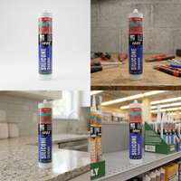 Mastic silicone neutre adhésif anti-moisissure pour le travail du bois, l'emballage et le transport