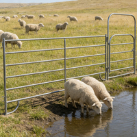 Panneau de clôture agricole en acier galvanisé, écologique et amovible, pour bétail, chevaux et habitations