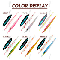Leurre de pêche vertical en métal lumineux UV Tolure OEM 130g 150g 180g 200g 250g 300g 400g, appât artificiel pour la pêche à la perche