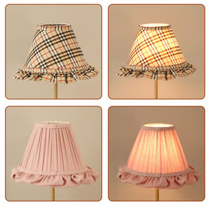 Maßgefertigte Stoff-Tischlampenschirm-Abdeckungen aus Leinen und Rattan Geflecht Runde Lampenschirme für Hochzeitsdekoration Tischlampen und Stehlampen - Product Image 5