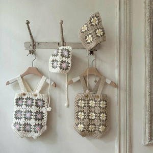 <span class=keywords><strong>Combinaison</strong></span> pour bébé printemps 2026, tricot <span class=keywords><strong>crochet</strong></span> en coton, style coréen, bretelles, <span class=keywords><strong>combinaison</strong></span> pour fille, pull pour bébé - Product Image 2