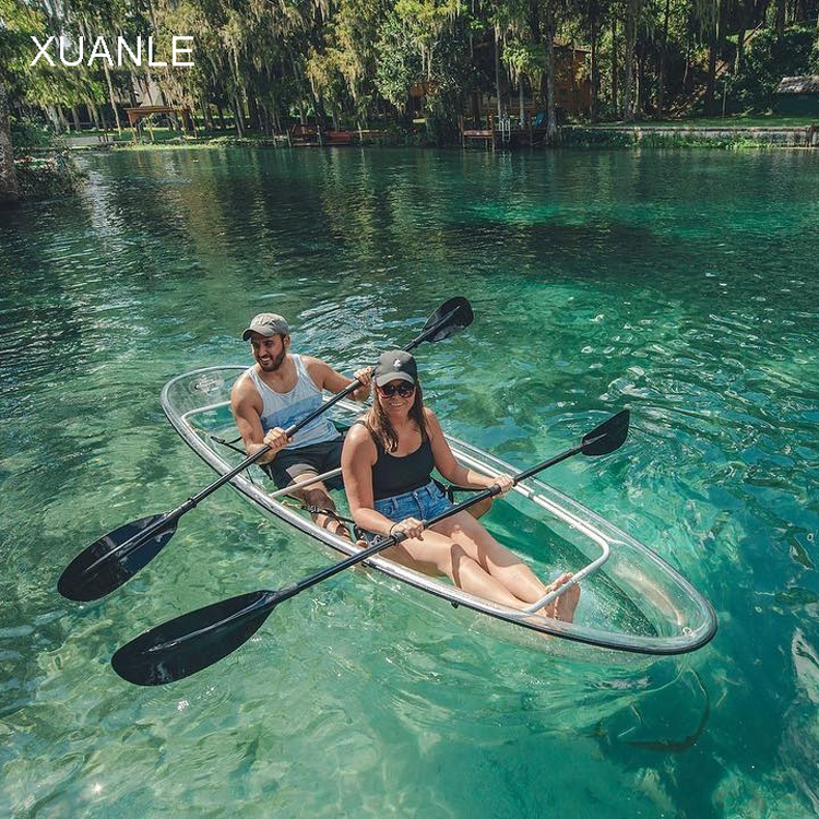 Высококачественный гребной Кристалл 3,3 м гребной пластиковый прозрачный каяк для продажи