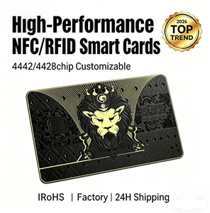 Custom Luxury Metal Business Premium Membership <b>Card</b> 1K EM4305 NFC RFID Hotel Communication Gold Silver Black Multiple Colors - Product Image 1