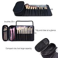 Trousse de Rangement Roulante pour Pinceaux de Maquillage avec Logo Personnalisé, Porte-Pinceaux de Voyage
