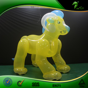 Forte Gonfiabile SPH Leone Animale, Trasparente Giallo Leone Giocattolo - Product Image 2