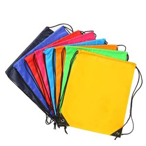 Waterproof 210D Polyester Outdoor Simple Soft Drawstring <b>Bag</b> <b>String</b> Packing With Own Logo Printing - Product Image 3