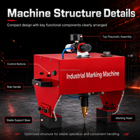 Machine de marquage pneumatique portable industrielle pour le gravure de codes VIN et de numéros de châssis sur métal