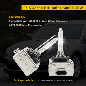 Bohlam Lampu Depan Xenon HID D1S 6000K Putih Dingin 35W untuk Jeep Grand Cherokee D1S C1 2008-2013 Lampu Proyektor Paket 2 Buah - Product Image 2