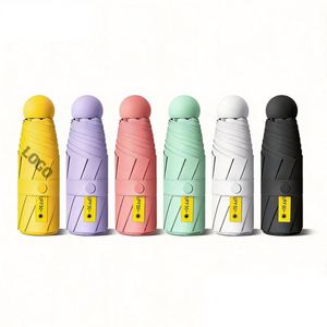 Paraguas Plegable Compacto Clásico de 5 Pliegues con Protección UV para Adultos, con Logotipo Personalizado, Regalo Promocional Empresarial, Mini Paraguas Manual - Product Image 1