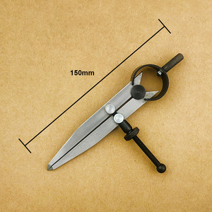 Outils en cuir de qualité bricolage personnalisables OEM & ODM jauge de boussole de traçage étrier à ressort diviseur support de bord jauge d'espacement - Product Image 4