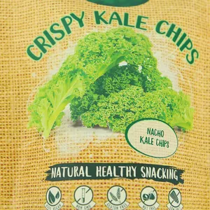 Kustom dicetak fleksibel makanan ringan permen plaintain Craspy Kale makanan ringan keripik kentang kemasan tas grosir
