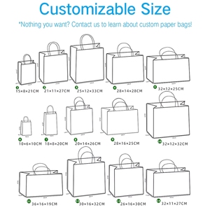 Sacs en papier personnalisés, cadeaux, luxe, recyclables, avec poignée, pour le shopping, le maquillage, emballage personnalisé - Product Image 4