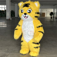 Costume de mascotte gonflable personnalisable en forme de tigre ou de lion, avec sphère, 2m/2.6m, pour événements, cosplay et publicité