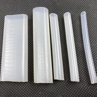 Bon prix tuyau en Silicone Transparent 1mm 8mm 10mm pouce Tube en caoutchouc plat flexible Transparent doux étanche Tube en silicone led