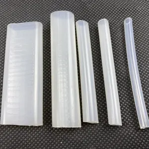 Manguera de silicona transparente de 1mm, 8mm, 10mm, tubo de goma plano flexible, transparente, suave, impermeable, tubo de silicona led, buen precio