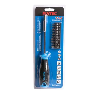 Fixtec Dụng Cụ Tay 11 Trong 1 Hộ Gia Đình Từ Tự Làm Sửa Chữa Công Cụ Kit Đối Với Trang Chủ Screwdriver Bit Set