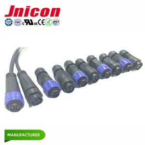 Jnicon 2针3针室外电缆IP67 IP68防水电灌溉电线连接器