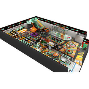 वाणिज्यिक 2000 वर्ग मीटर नया डिजाइन इनडोर प्लेग्राउंड स्लाइड ट्रैम्पोलिन बॉल पिट 50-200 बच्चों के लिए उच्च-रस्सी साहसिक हस्ताक्षर उच्च-रस्सी साहसिक - Product Image 2