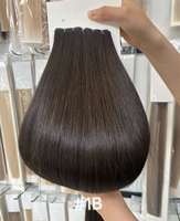 Extensions de cheveux humains blondes avec mèches, 50g/paquet