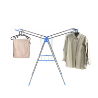 Séchoir à linge pliable portable d'intérieur pour vêtements, style aile, pour agent d'achat domestique