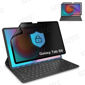 Bset Filter layar privasi, pelindung layar Privasi bisa dilepas Anti mata-mata untuk Samsung Galaxy Tab S9