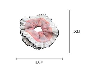 Diadema Francesa Vintage con Estampado Floral, Doble Capa de Encaje, Banda para el Cabello Estilo Ballet, para Mujer, Ajustable, Elástica, Accesorios para el Cabello Estilo Boho - Product Image 3