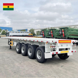 <span class=keywords><strong>Remorque</strong></span> à plateau plat de 80 tonnes à 4 essieux pour expédition en vrac vers <span class=keywords><strong>Tema</strong></span>, Ghana - Product Image 5