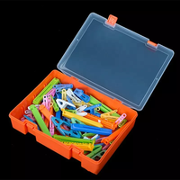 Boîte à outils portable en PVC et PET avec poignée Boîte à outils vide recyclable pour le stockage de jouets/pièces pour l'emballage