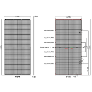 แผงโซลาร์เซลล์ Osda Solar N Pro ODA-132MHDRz 630W-650W แผงโซลาร์เซลล์ Osda 630 635 640 645 650 วัตต์ แบบ N-Type สองหน้า ผลิตในกวางตุ้ง - Product Image 6