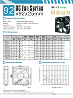 Ventilateur de refroidissement à haut débit d'air AM9025H12S DC 5V/12V/24V/48V 90x90x25mm avec roulement à billes 3800 tr/min pour boîtier d'ordinateur