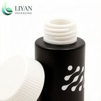 Petites bouteilles compte-gouttes cylindriques avec pulvérisateur à pompe, contenants vides personnalisés pour liquides et huiles, bouteilles en plastique PET avec impression sérigraphique