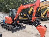 Excavatrice sur chenilles Kubota KX155 d'occasion, 5500 kg, mini-pelle originale du Japon pour le creusement de canalisations et les travaux agricoles
