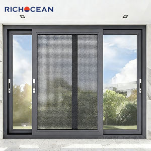 Fenêtre coulissante en aluminium <span class=keywords><strong>à</strong></span> <span class=keywords><strong>double</strong></span> <span class=keywords><strong>vitrage</strong></span> étanche RICHOCEAN, <span class=keywords><strong>isolation</strong></span> thermique extérieure, <span class=keywords><strong>fenêtres</strong></span> coulissantes pour maison - Product Image 4